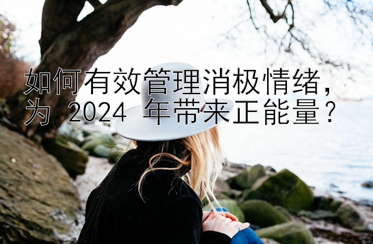 如何有效管理消极情绪，为 2024 年带来正能量？