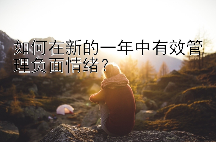 如何在新的一年中有效管理负面情绪？