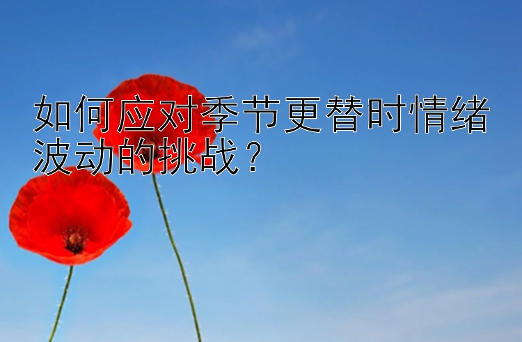 如何应对季节更替时情绪波动的挑战？